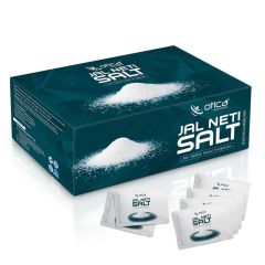 Jal Neti Salt Sachets 5g x 50 Pure Additive-Free Ayurvedic Nasal Cleansing Salt (Non-Iodized, External Use)