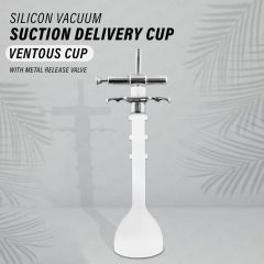 Surgical Silicone Vacuum Ventouse Suction Delivery Cup (With Releasing Valve)