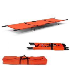 Foldable Stretcher Patient Shifting Portable Emergency Hospital Ambulance Use Safety Belt