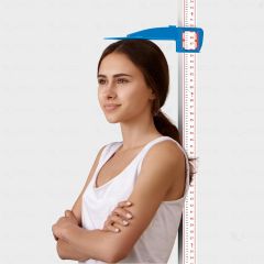 Height Measuring Scale 210 cm Freestanding Stadiometer for Adults & Children- White