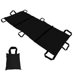 Foldable Soft Medical Stretcher with Carry Bag 110kg Capacity Waterproof Patient Transport
