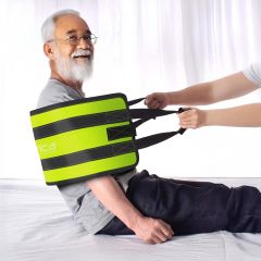 Extra Long 57x14 Inch Patient Lifting Belt Dual Handles Safety Buckle Soft Padded Lift Assist