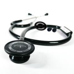Medical Student Stethoscope All Black Dual Side Aluminium Chestpiece Clear Sound Doctors Nurses & Students