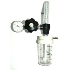 Oxygen Flowmeter Regulator Cylinder Premium Quality Humidifier Bottle & Pressure Gauge