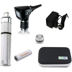 Welch Allyn 3.5V Professional LED Otoscope Fiber Optic Diagnostic Set Rechargeable Handle