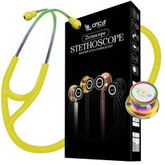 Master Style Double Sided Cardiology Stethoscope with Rainbow Finish and High Acoustic Performance