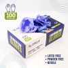 Nitrile Exam Gloves Blue Powder Free Tear Resistant Stick Resistant 100 pcs