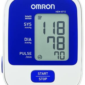  Omron Hem-7121 Blood Pressure Monitor 16 X 11 White:Blue :  Health & Household